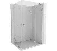 Mexen Lunar Duo cabine de douche à charnière droite 105 x 70 cm, transparent, chrome - 834-105P-070L-01-00 92643 5905315777102