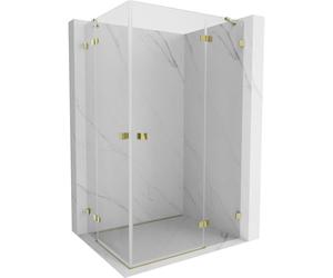 Mexen Lunar Duo cabine de douche à charnière droite 120 x 85 cm, transparent, or - 834-120P-085L-50-00 92896 5905315778475
