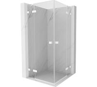 Mexen Lunar Duo cabine de douche pivotante 80 x 80 cm, transparent, blanc - 834-080L-080P-20-00 62423 5905315424112