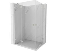 Mexen Lunar Duo cabine de douche pivotante gauche 110 x 80 cm, transparent, nickel brossé - 834-110L-080P-97-00 63478 5905315429728