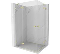 Mexen Lunar Duo cabine de douche pivotante gauche 115 x 85 cm, transparent, or brossé - 834-115L-085P-55-00 62660 5905315425867