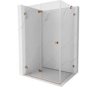 Mexen Lunar-F cabine de douche pliable gauche 95 x 80 cm, transparent, or rose- 836-095-080-60-00-L 65532 5905315480583