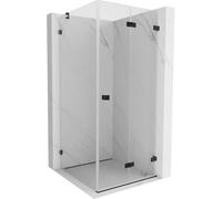 Mexen Lunar-F cabine de douche pliante côté droit 80 x 80 cm, transparent, noir - 836-080-080-70-00-P 66030 5905315482631