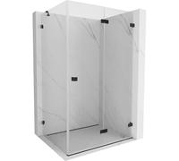 Mexen Lunar-F cabine de douche pliante droite 90 x 80 cm, transparent, noir - 836-090-080-70-00-P 66037 5905315482655