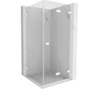 Mexen Lunar-F cabine de douche pliante droite 90 x 90 cm, transparent, blanche - 836-090-090-20-00-P 65727 5905315481726