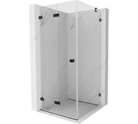Mexen Lunar-F cabine de douche pliante gauche 80 x 80 cm, transparent, noir - 836-080-080-70-00-L 65594 5905315481030