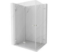 Mexen Lunar-F Duo cabine de douche pliante 100 x 85 cm, transparent, nickel brossé - 836-100L-085P-97-00 65431 5905315479808