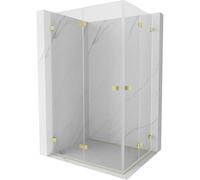 Mexen Lunar-F Duo cabine de douche pliante 85 x 70 cm, transparent, or brossé - 836-085L-070P-55-00 65262 5905315478368