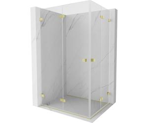 Mexen Lunar-F Duo cabine de douche pliante 85 x 75 cm, transparent, or brossé - 836-085L-075P-55-00 65264 5905315478375