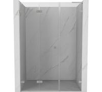 Mexen Lunar-F L Paroi de douche pliante gauche 130 cm Transparent Nickel brossé