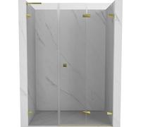Mexen Lunar-F L porte de douche pliante droite 110 cm, transparent, doré - 836SL-110-050-50-00-P 69660 5905315514523