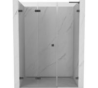 Mexen Lunar-F L porte de douche pliante gauche 145 cm, transparent, gris arme brossé - 836SL-145-050-66-00-L 69528 5905315514059