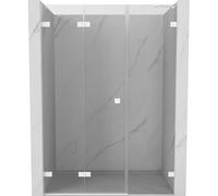 Mexen Lunar-F porte de douche pliante gauche 135 cm, transparent, blanc - 836S-135-050-20-00-L 69145 5905315511782