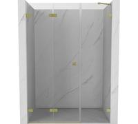 Mexen Lunar-F porte de douche pliante gauche 135 cm, transparent, or brossé - 836S-135-050-55-00-L 69182 5905315511966