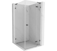 Mexen Lunar L cabine de douche battante droite 90 x 90 cm, transparent, gris canon brossé - 834L-090-090-66-00-P 63957 5905315442482