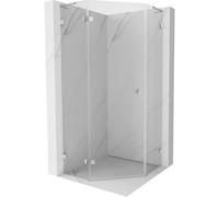 Mexen Lunar L cabine de douche pentagonale pivotante gauche 80 x 80 cm, transparent, chrome - 831L-080L-080P-01-00-L 61892 5905315415608