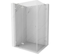 Mexen Lunar L cabine de douche pivotante gauche 100 x 80 cm, transparent, nickel brossé - 834L-100-080-97-00-L 63766 5905315441355
