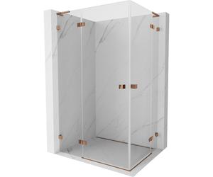 Mexen Lunar L Duo cabine de douche à charnière gauche 115 x 90 cm, transparent, or rose - 834L-115L-090P-60-00 63110 5905315433138