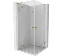 Mexen Lunar L Duo cabine de douche pivotante 75 x 75 cm, transparent, or - 834L-075L-075P-50-00 62879 5905315431349