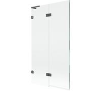 Mexen Lunar L paroi de baignoire à 2 vantaux gauche 100 x 150 cm, transparent, gris arme brossé - 897L-100-100-66-00-L 70484 5905315518163