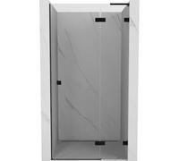 Mexen Lunar L porte de douche à charnière droite 90 cm, transparent, noir - 834L-090-000-70-00-P 68948 5905315422996