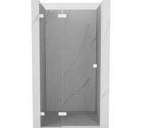 Mexen Lunar L porte de douche battante gauche 105 cm, transparent, blanc - 834L-105-000-20-00-L 68293 5905315420626