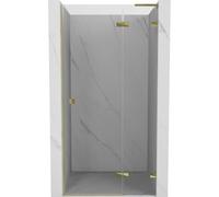 Mexen Lunar L porte de douche pivotante droite 125 cm, transparente, dorée - 834L-125-000-50-00-P 68722 5905315422316