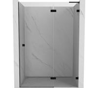 Mexen Lunar L porte de douche pivotante droite 135 cm, transparent, noir - 834L-135-000-70-00-P 68957 5905315423085