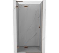 Mexen Lunar L porte de douche pivotante gauche 110 cm, transparent, or rose - 834L-110-000-60-00-L 68351 5905315421081