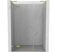 Mexen Lunar L porte de douche pivotante gauche 120 cm, transparent, or brossé - 834SL-120-050-55-00-L 69892 5905315522313