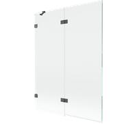 Mexen Lunar pare-douche 2 volets gauche 130 x 150 cm, transparent, gris canon brossé - 897-130-100-66-00-L 70250 5905315516916