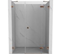 Mexen Lunar porte de douche pivotante droite 120 cm, transparent, or rose - 834S-120-050-60-00-P 70014 5905315521507