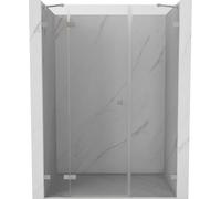 Mexen Lunar Porte battante gauche 160 cm Transparent Nickel brossé