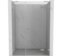 Mexen Lunar porte de douche pivotante droite 155 cm, transparent, nickel brossé - 834S-155-050-97-00-P 70124 5905315522023