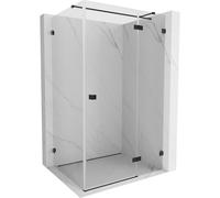 Mexen Lunar T cabine de douche à charnière droite 125 x 110 cm, transparent, noir - 834T-125-110-70-00-P 66704 5905315450111