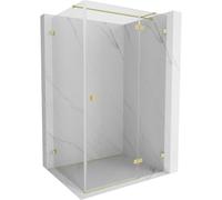 Mexen Lunar T cabine de douche pivotante droite 115 x 90 cm, transparent, or brossé - 834T-115-090-55-00-P 66361 5905315448354