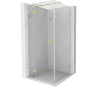 Mexen Lunar T cabine de douche pivotante gauche 110 x 110 cm, transparente, or brossé - 834T-110-110-55-00-L 64413 5905315444486