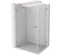 Mexen Lunar T cabine de douche pivotante gauche 75 x 80 cm, transparent, cuivre brossé - 834T-075-080-65-00-L 91474 5905315796127