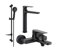 Mexen Lynx DF40 ensemble baignoire, noir - 745913DF40-70 5585 5907709185432