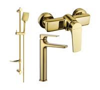 Mexen Lynx DF62 ensemble de douche, doré - 745914DF62-50 5613 5907709185715