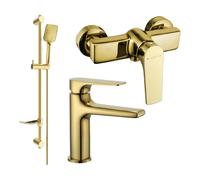 Mexen Lynx Ensemble de douche DF62, doré - 745904DF62-50 5597 5907709185555