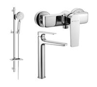 Mexen Lynx Ensemble de douche DQ40, chrome - 745914DQ40-00 5607 5907709185654