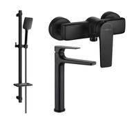 Mexen Lynx Ensemble de douche DQ62, noir - 745914DQ62-70 5606 5907709185647