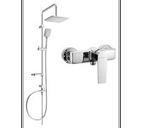 Mexen Lynx Sven ensemble de douche externe avec douche de tête et batterie de douche, chrome - 745940262-00 6115 5907709181984