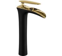 Mexen Lyra robinet de lavabo haut, noir/doré - 745310-75 4043 5907709174047