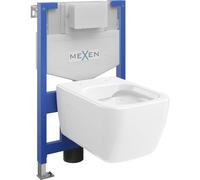 Mexen Margo ensemble encastré WC bâti-support Fenix XS-F avec cuvette WC, blanc brillant - 6803342XX00 13109 5907709163850