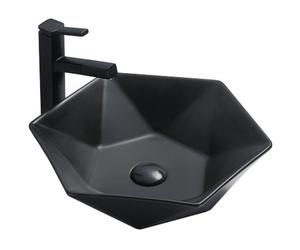 Mexen Mery lavabo à poser 48 x 41 cm, noir mat - 21984885 1379 5907709190726