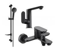 Mexen Milo DF05 ensemble baignoire, noir - 713053DF05-70 5671 5907709185890