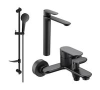 Mexen Milo DF05 ensemble de baignoire, noir - 71313DF05-70 5677 5907709185951