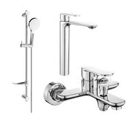 Mexen Milo DF05 ensemble de bain, chromé - 71313DF05-00 5675 5907709185937